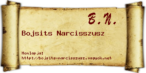 Bojsits Narcisszusz névjegykártya